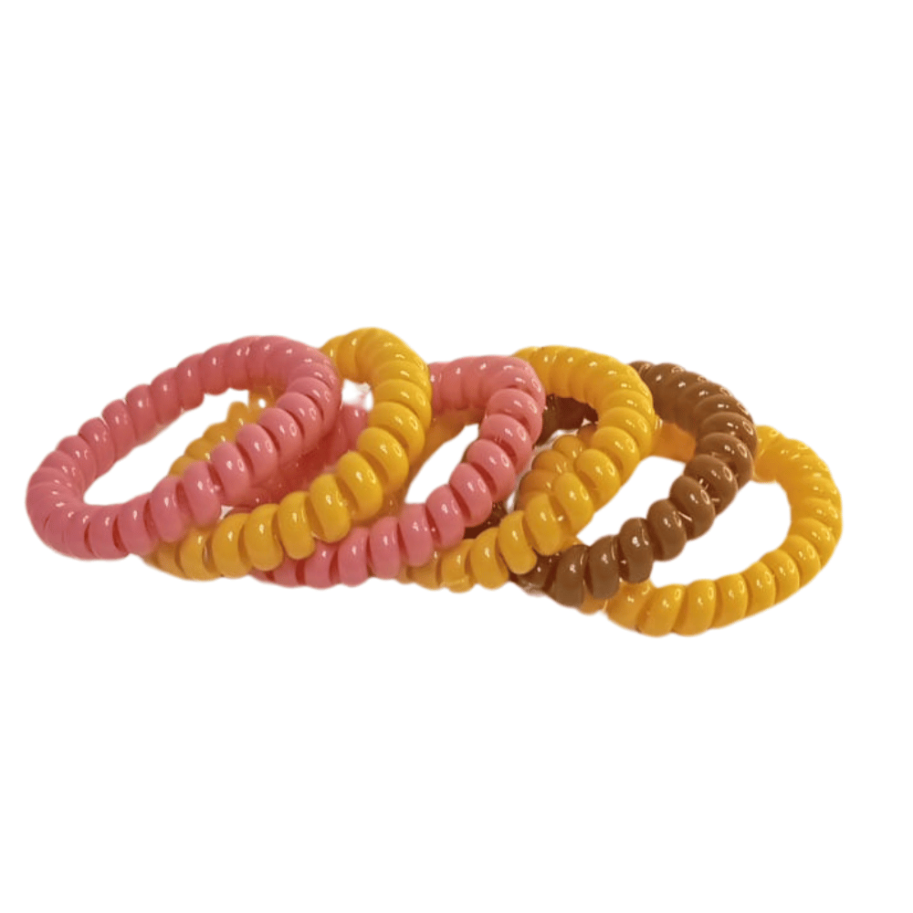 Pack x 6 Ligas de Goma en Espiral para el Cabello EC653