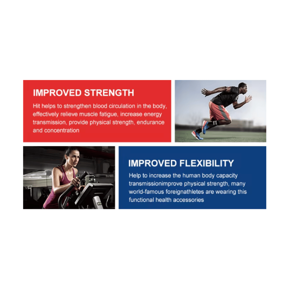 Pulsera Magnética Saludable Negra Titanio con Infrarrojo Lejano