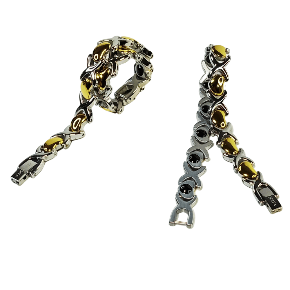 Pulsera Magnética Funcional Titanio con Germanio YSMGB-112