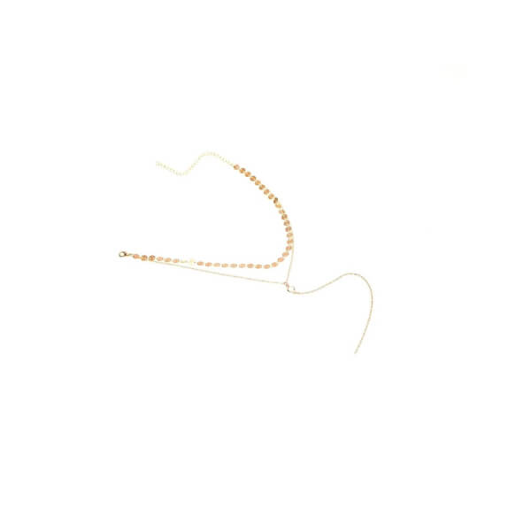 Collar Dorado para Mujer de Lentejuelas Multicapa