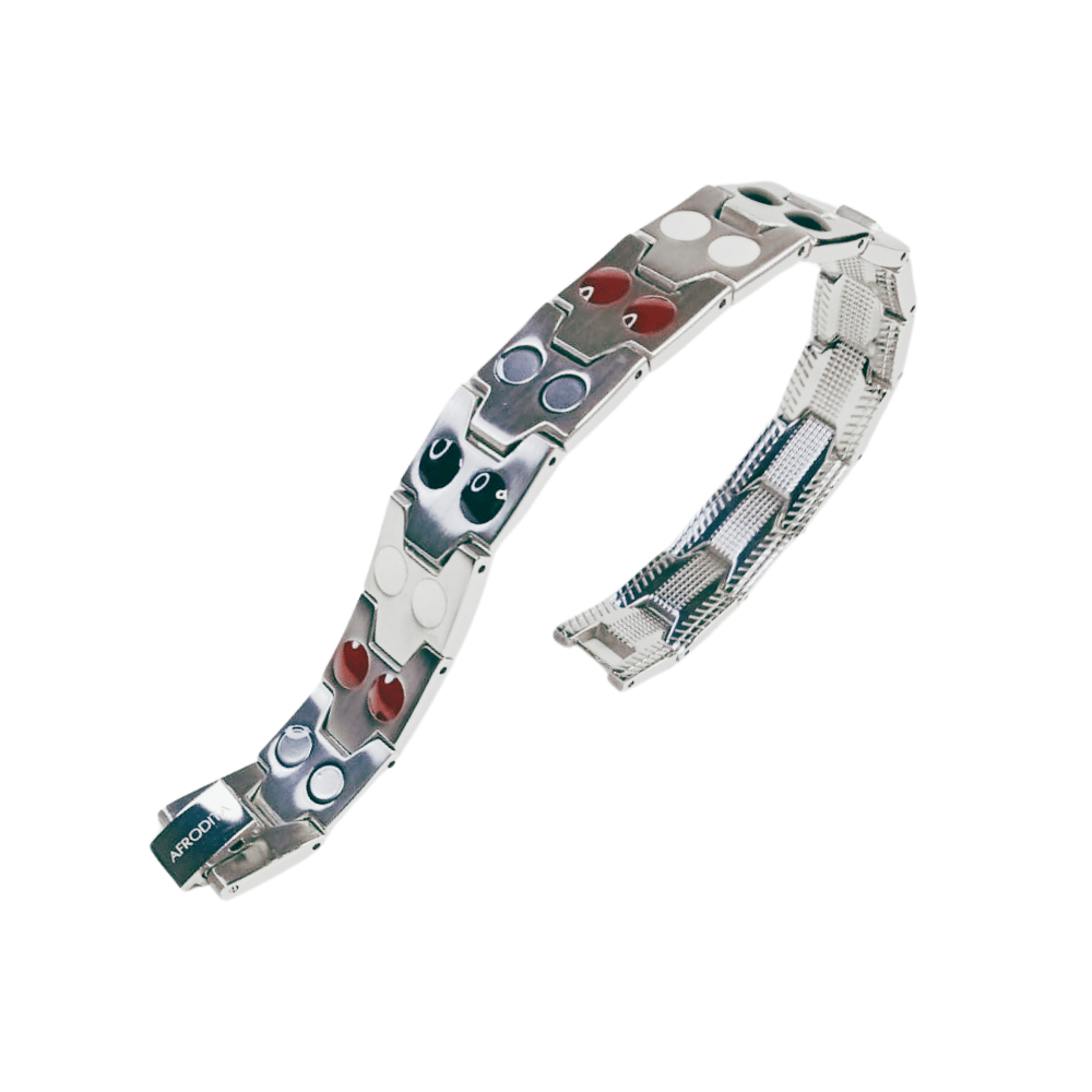 Pulsera Magnética Saludable Titanio Plata Modelo YSB-22