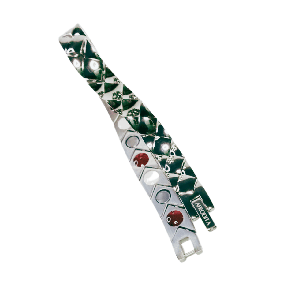 Pulsera Magnética Saludable Titanio Plata Modelo YSB-146