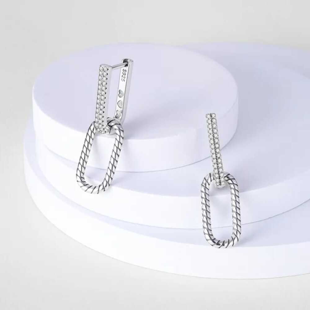 Arete de Plata 925 Modelo Chained