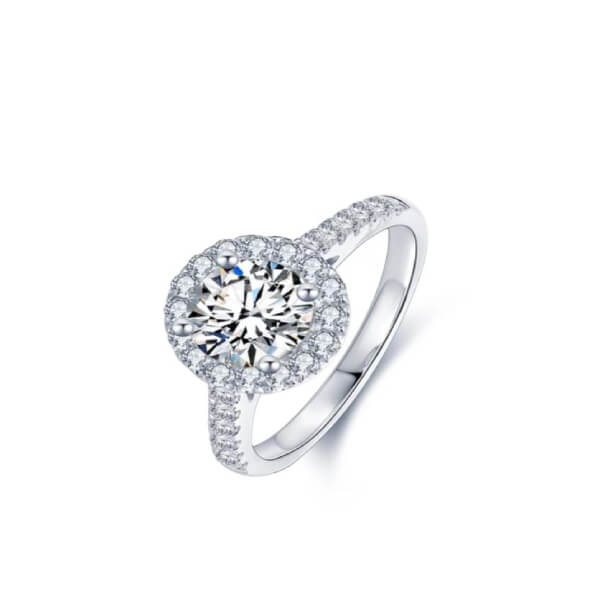 Anillo de Compromiso de  Plata Modelo 353