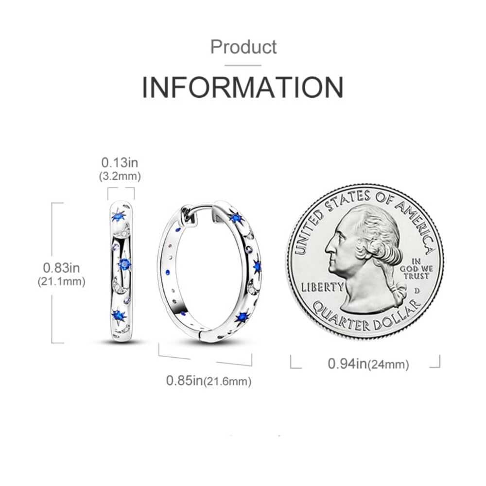 Pendientes Aretes de Plata 925 Modelo Pandora