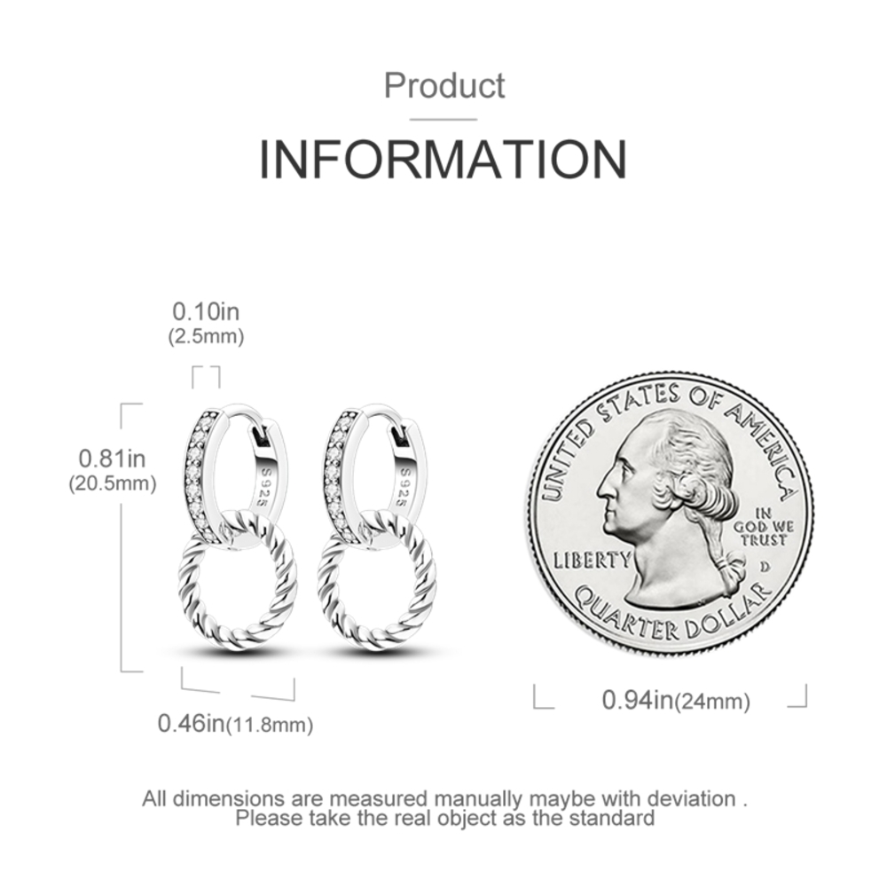 Arete Argollas de Plata 925 Modelo Osiris