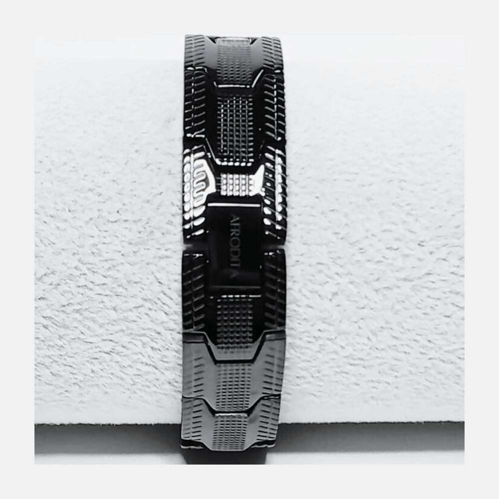 Pulsera Magnética Funcional Titanio Negro Modelo YSB-22