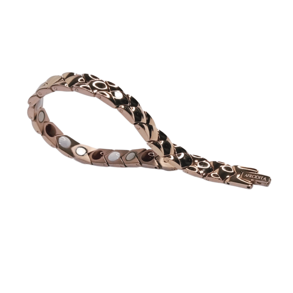 Pulsera Magnética Saludable Titanio Rose Gold YSB-146