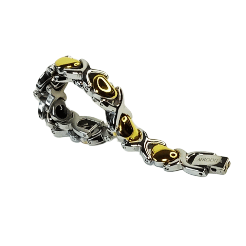 Pulsera Magnética Funcional Titanio con Germanio YSMGB-112