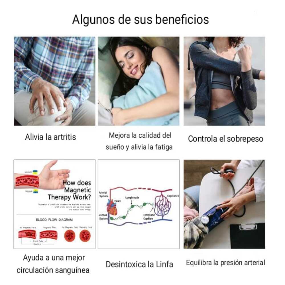 Pulsera Magnética Saludable Doble Banda Modelo Sl0198011