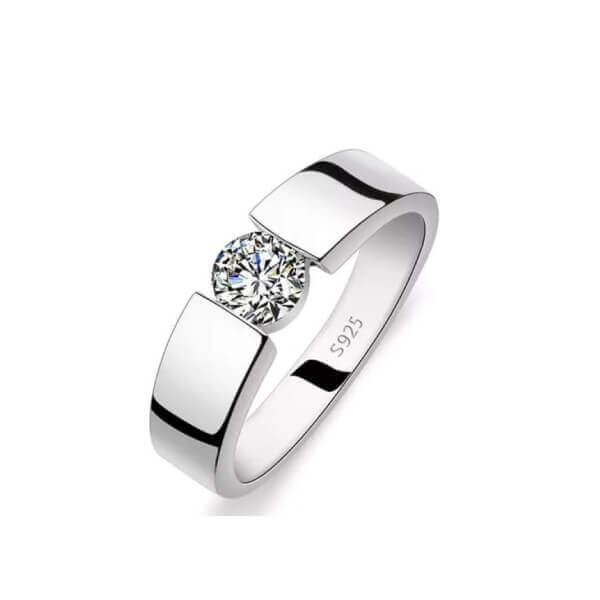 Anillo de Compromiso de Plata 925 Modelo 352