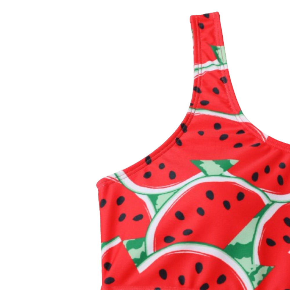 Ropa de Baño 2 Piezas Conjunto de Bikini con Estampado de Sandía