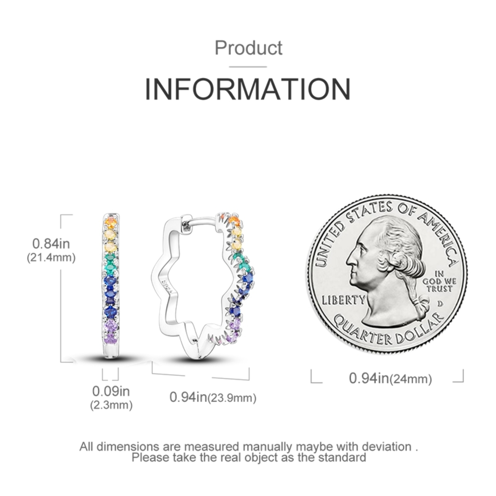 Arete de Plata 925 Modelo Star