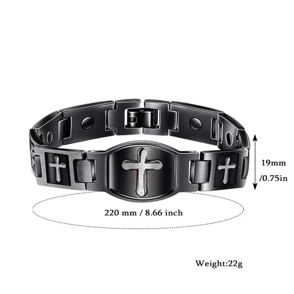 Pulsera Magnética Funcional Para Hombre Modelo Asclepio