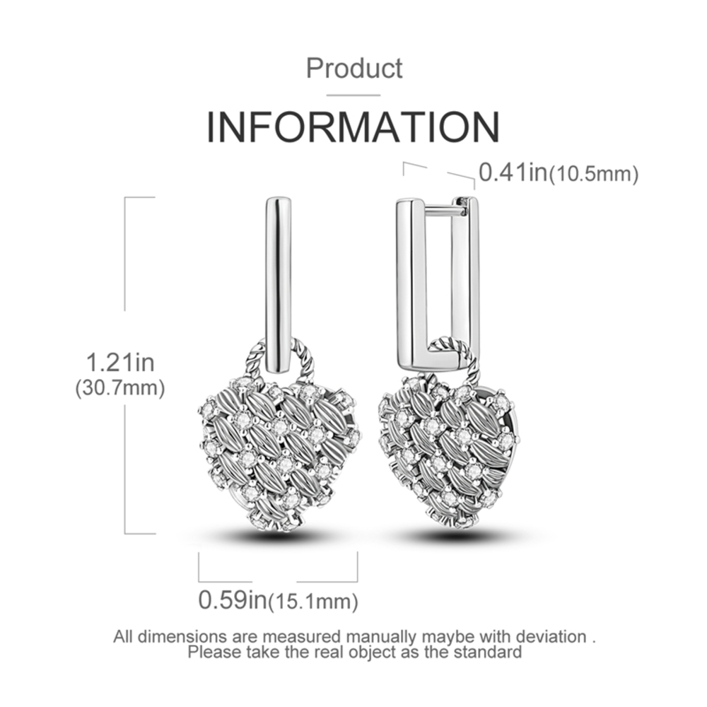 Aretes de Plata 925 Modelo Coral