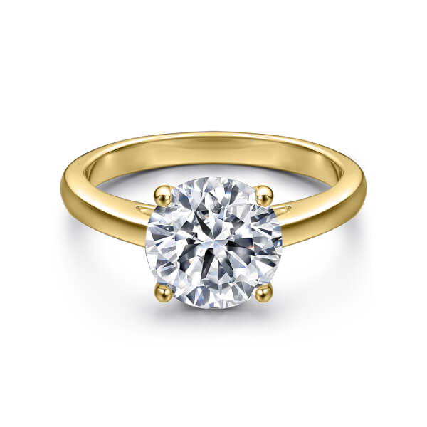 Anillos de Compromiso de Plata Bañado en Oro 18K Modelo 362