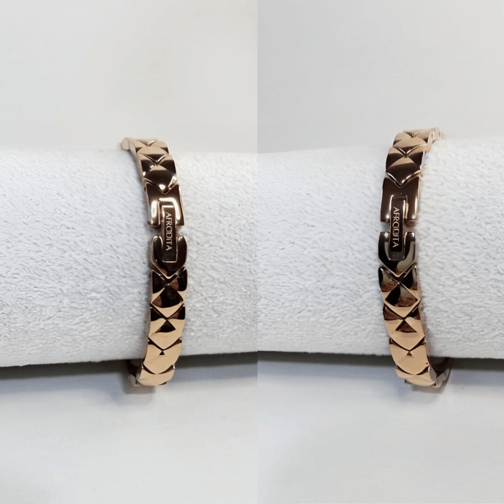 Pulsera Magnética Saludable Titanio Rose Gold YSB-146