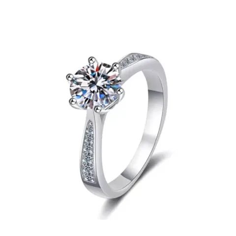 Anillo de Compromiso de Plata Modelo 347