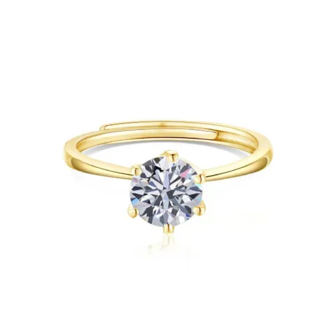 Anillos de Compromiso Redimensionable de Plata Modelo 361