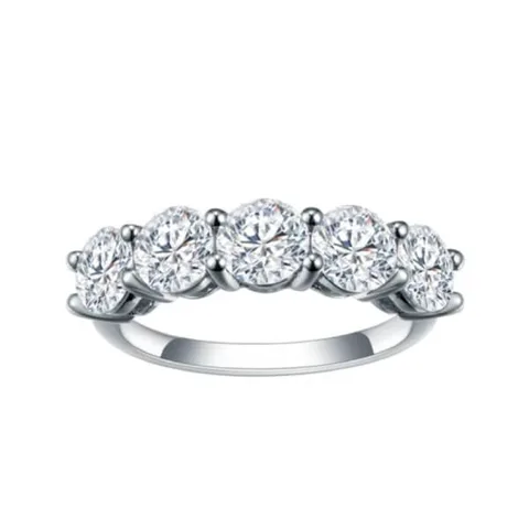 Anillo de Compromiso de Plata Modelo 358