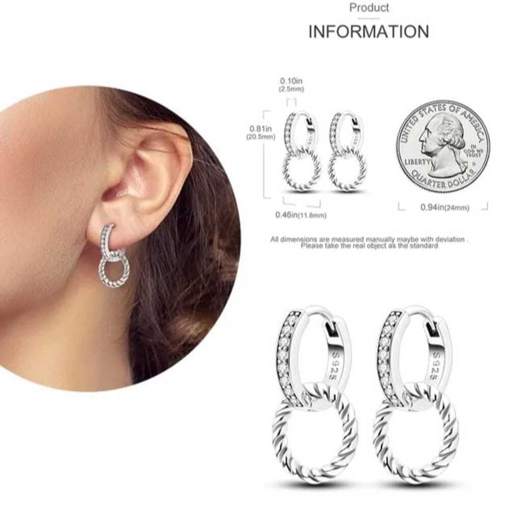 Arete Argollas de Plata 925 Modelo Osiris