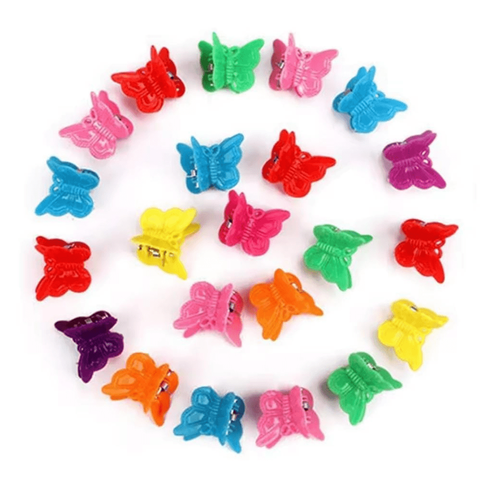 Set x 100 Ganchos Piojitos Para Niñas de Colores Variados