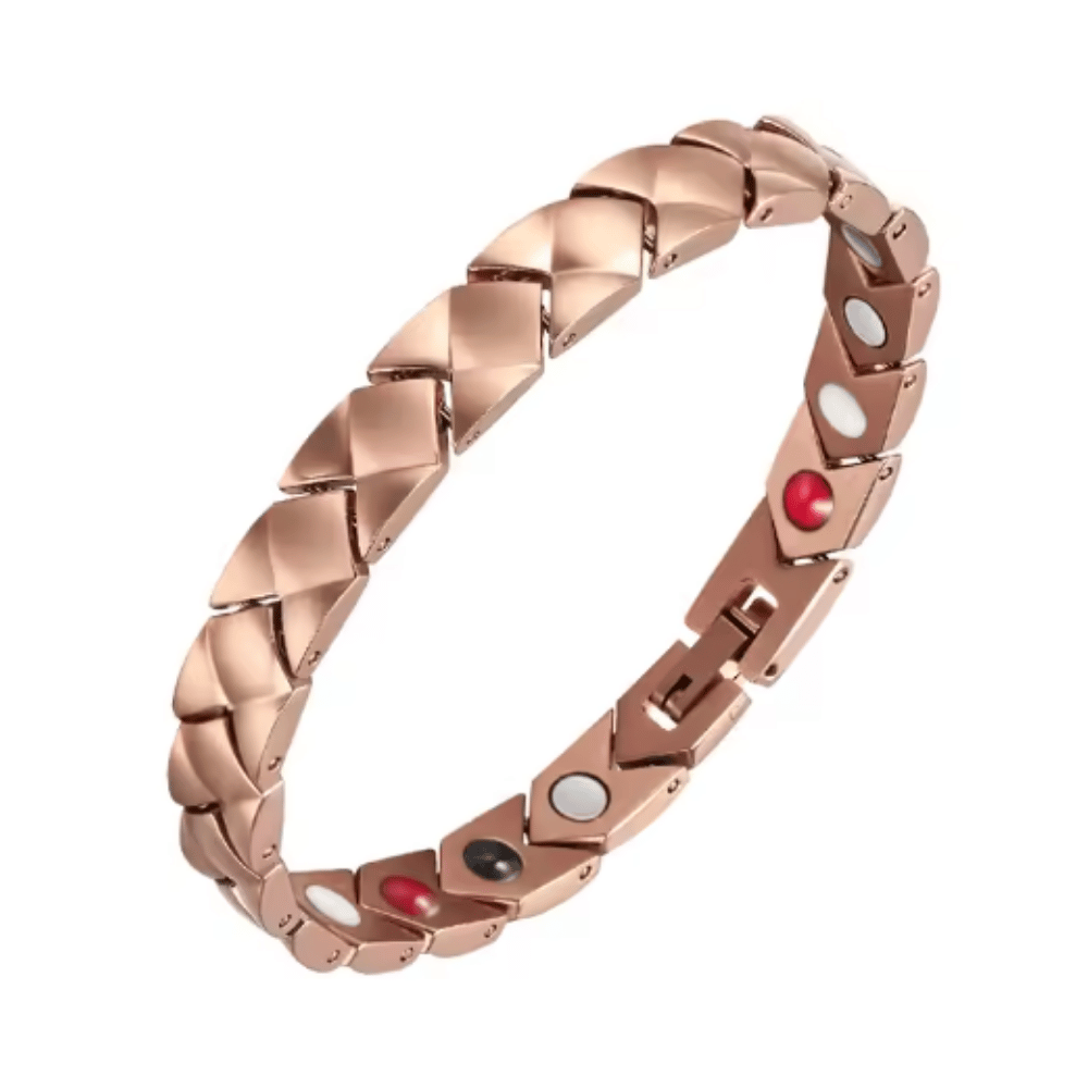 Pulsera Magnética Saludable Titanio Rose Gold YSB-146