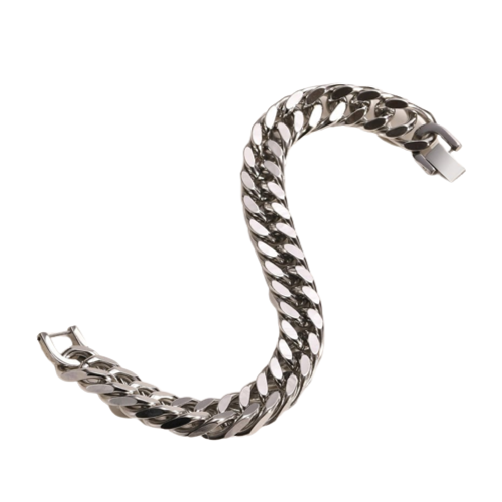 Pulsera Cubana para Hombre Modelo Titán x 15 mm de Ancho