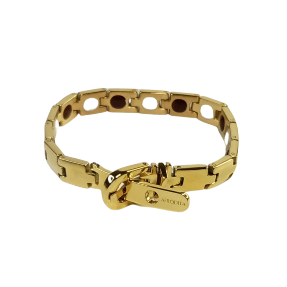 Pulsera Magnética Saludable Dorada Modelo YSMGB-37