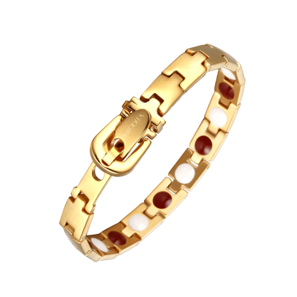 Pulsera Magnética Saludable Dorada Modelo YSMGB-37