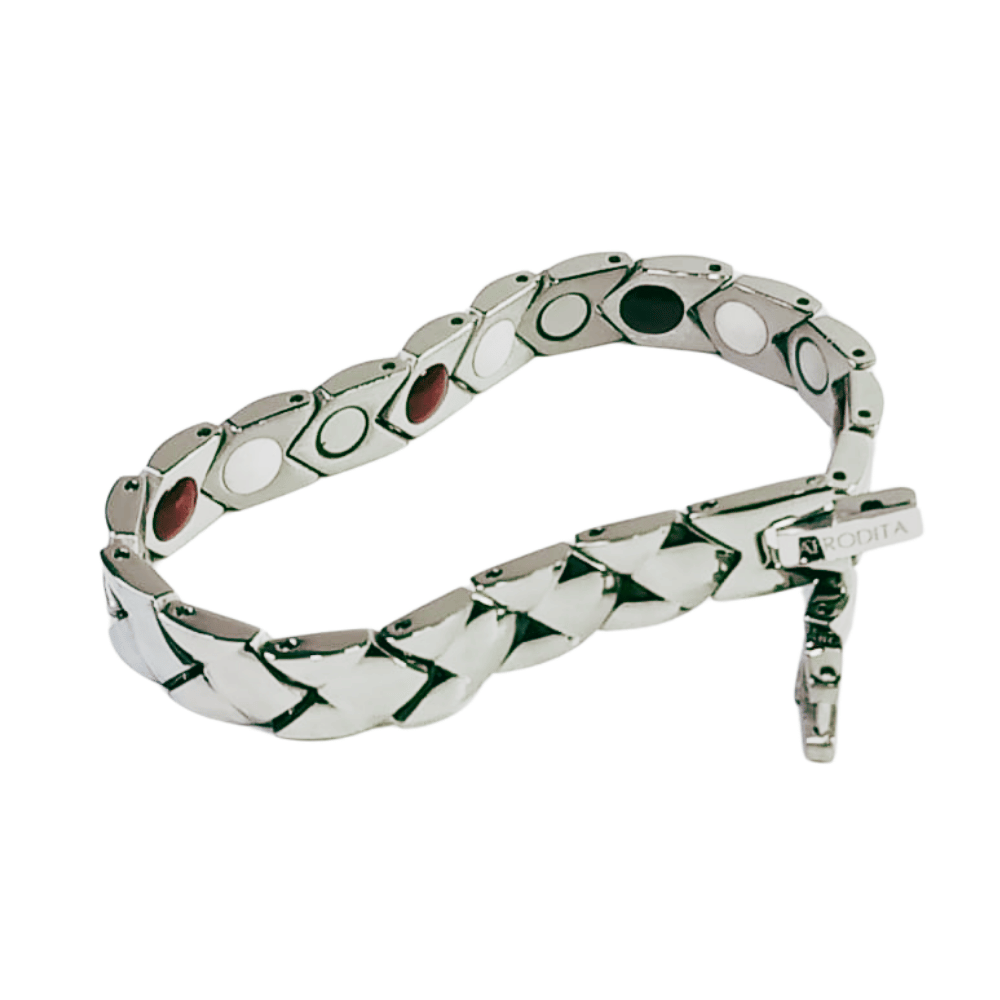 Pulsera Magnética Saludable Titanio Plata Modelo YSB-146