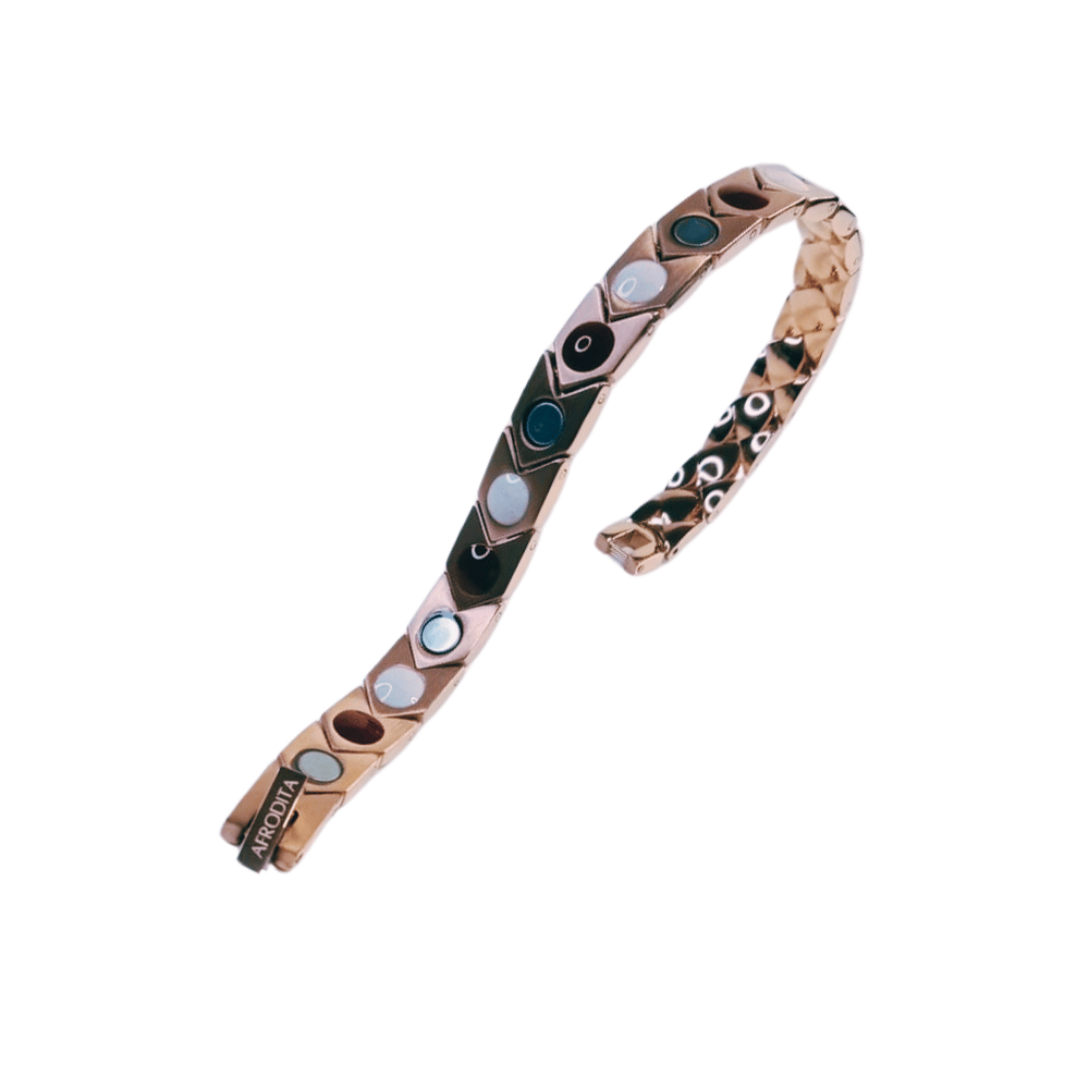 Pulsera Magnética Saludable Titanio Rose Gold YSB-146