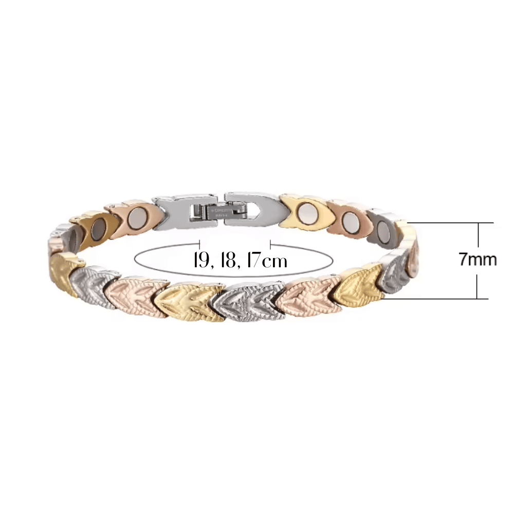 Pulsera Magnética Saludable Titanio con Imanes NdFeB Modelo YSMGB-30
