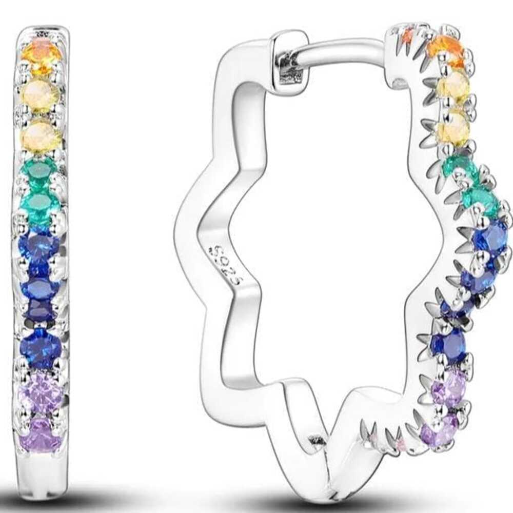 Arete de Plata 925 Modelo Star - Plateado - Estandar