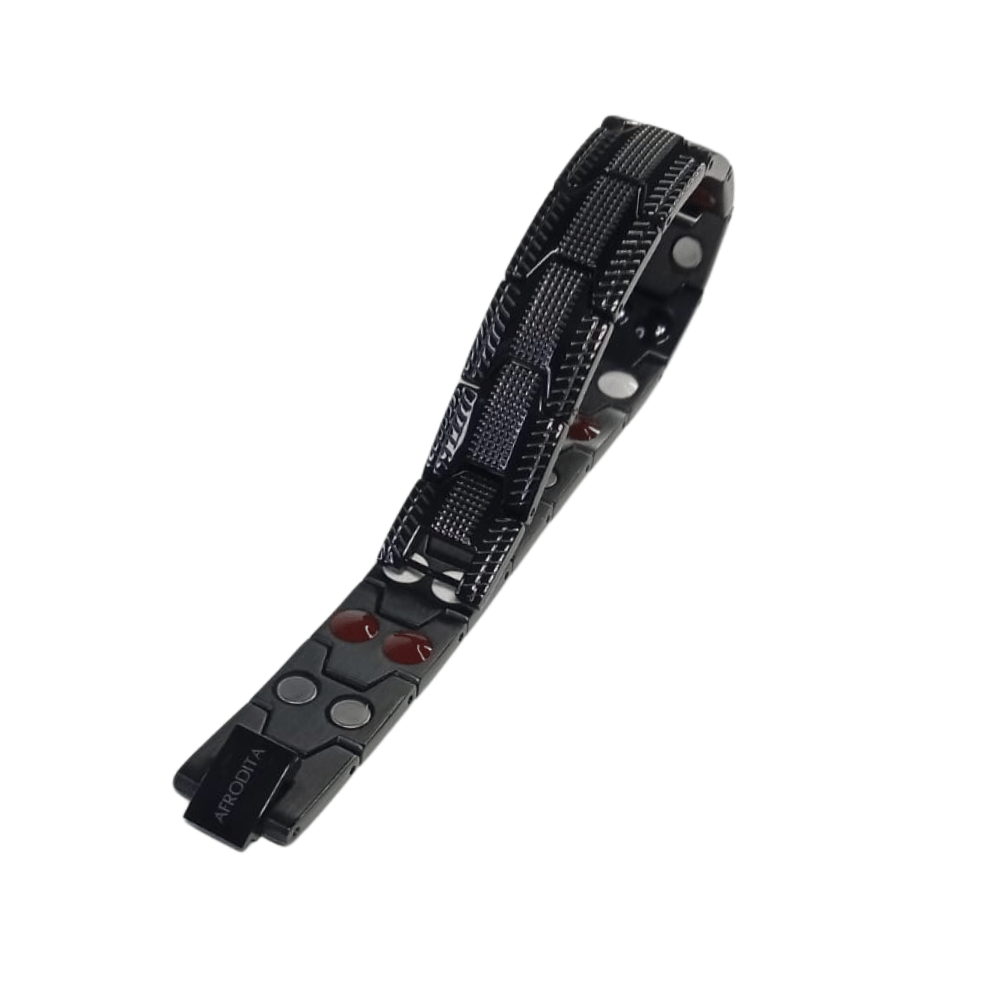 Pulsera Magnética Funcional Titanio Negro Modelo YSB-22