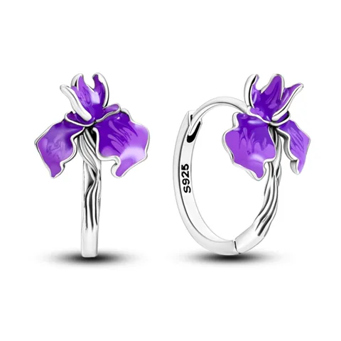 Arete de Plata 925 Modelo Violeta