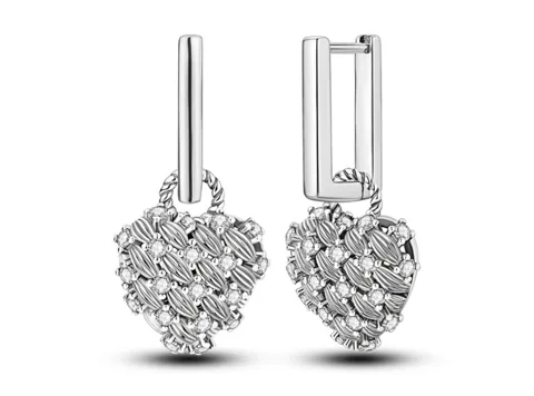 Aretes de Plata 925 Modelo Coral