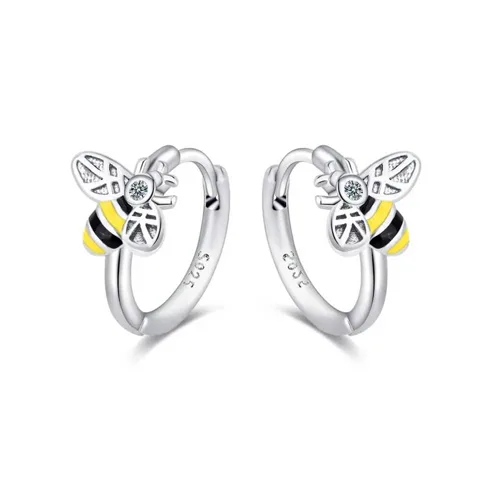 Pendientes de Plata S925 Abejita