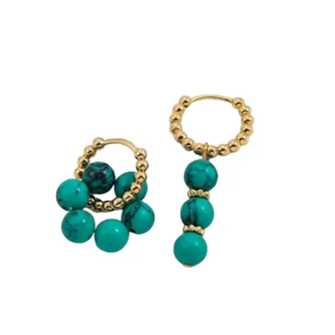 Arete de Mujer Lucía Bañado en Oro 18k