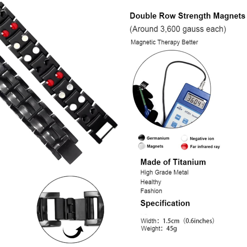 Pulsera Magnética Saludable Doble Banda Modelo Sl0198011